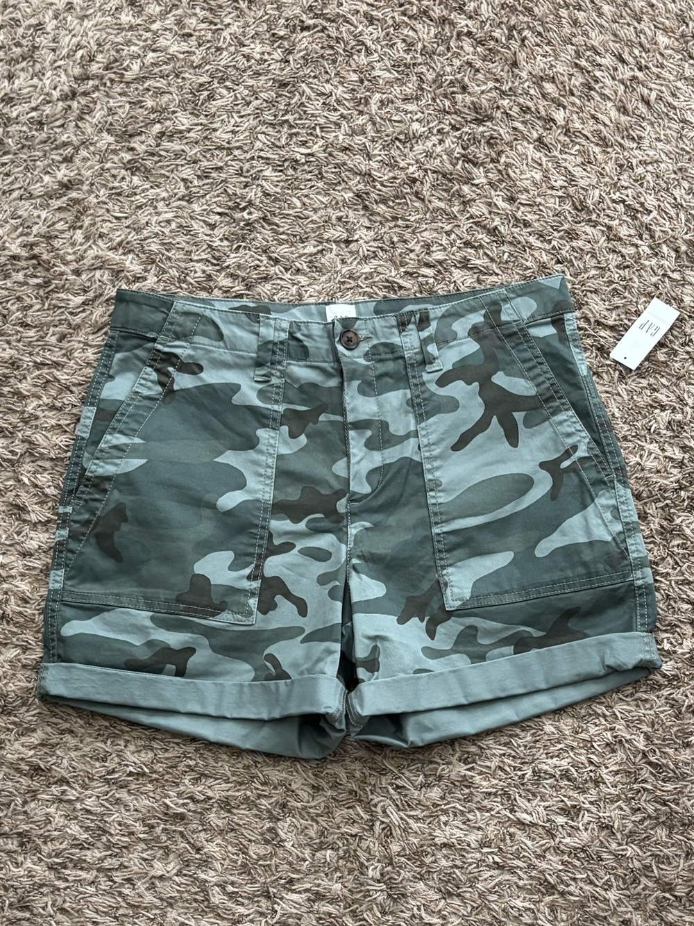 GAP Camo Utility Women's Shorts - Green